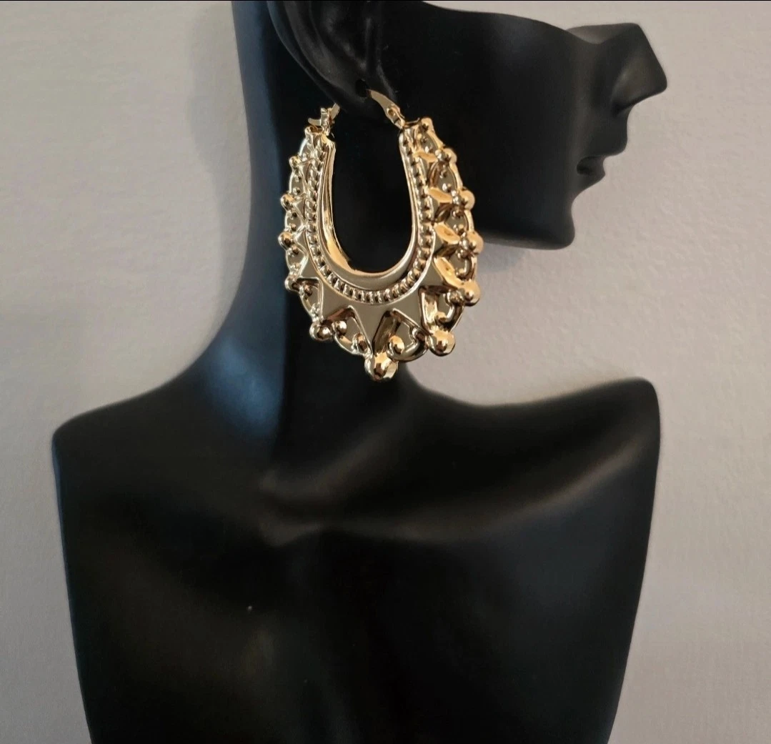 Pendientes De Aro Ovalado De Oro Amarillo De 18 K - España