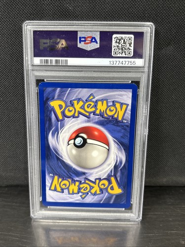 PSA 8 1999 Squirtle Shadlowless RED DIAMOND ERROR Pokemon Base Set #63 - Picture 4 of 5