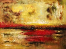 Abstract - #5G-BA5,  36x48, 100% Hand Painted Oil Painting on Canvas