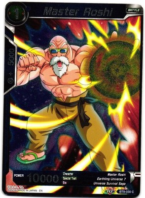 Master Roshi #BT9-030 Holo Common Universal Onslaught Dragon Ball Super TCG