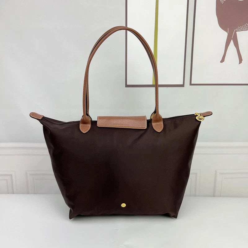 Longchamp Large Dark Brown Tote Bag 1899 #01 - Image 4 of 4