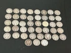 43. Mercury dimes,  various dates, circulated, 90% Silver