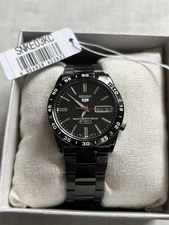 SEIKO SEIKO5 SNKE03K1 Black Automatic Men's Watch in Box New