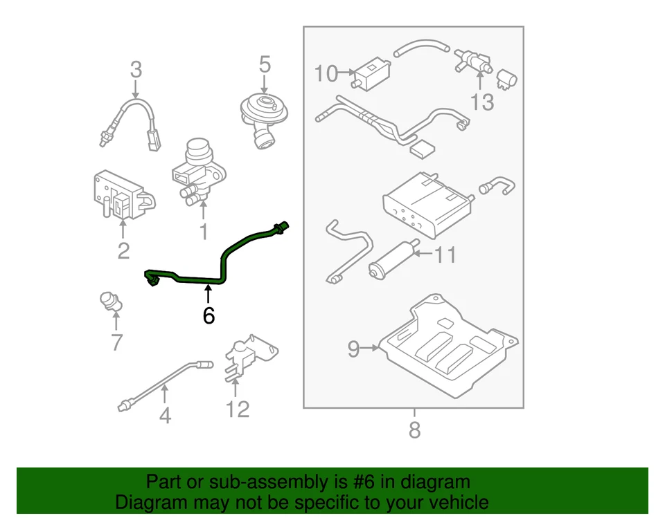 Tubo original Ford 3W7Z-9D477-BA CANTIDAD 1 Foto 2 de 4