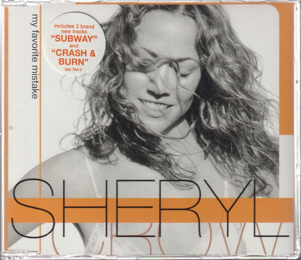 Sheryl Crow My Favorite Mistake CD UK A&m 1998 CD. info sticker on front of case