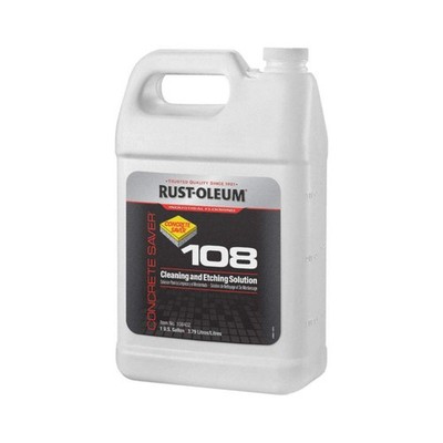 RUST-OLEUM 108402 Concrete Etcher,1 gal,Jug 6A935