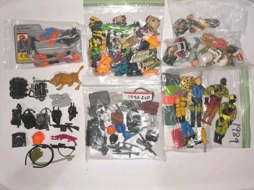 Vintage GI Joe 1989 Alley Viper Complete Weapons Parts 1990 Figures Lot