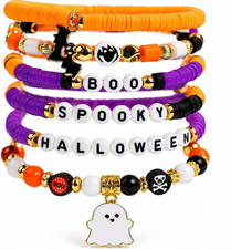 Halloween Party Favors - 6 Pack HALLOWEEN Bracelets