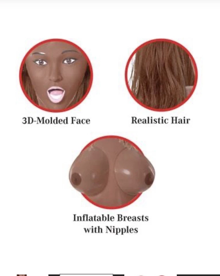 Muñeca inflable Pipedream Extreme RD333 Coco Butter tamaño natural Foto 3 de 4