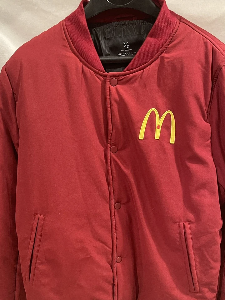 Rare Vintage McDonald’s Canada Maple Leaf Employee Jacket 2XL Red - Image 2 of 4
