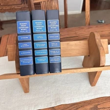 VTG Tabletop Wooden Bookshelf Book Rack Stand Wood Mid Century Cottagecore