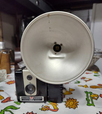 Kodak Brownie Hawkeye Flash Model Black Box Camera w/ Kodalite Flash Holder