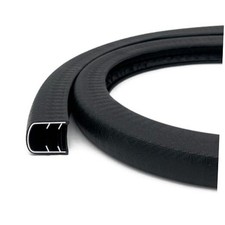 U-Shape Edge Banding - Fits 1/2" Edge, Rubber Trim for Fit 1/2" Edge-20Ft Black