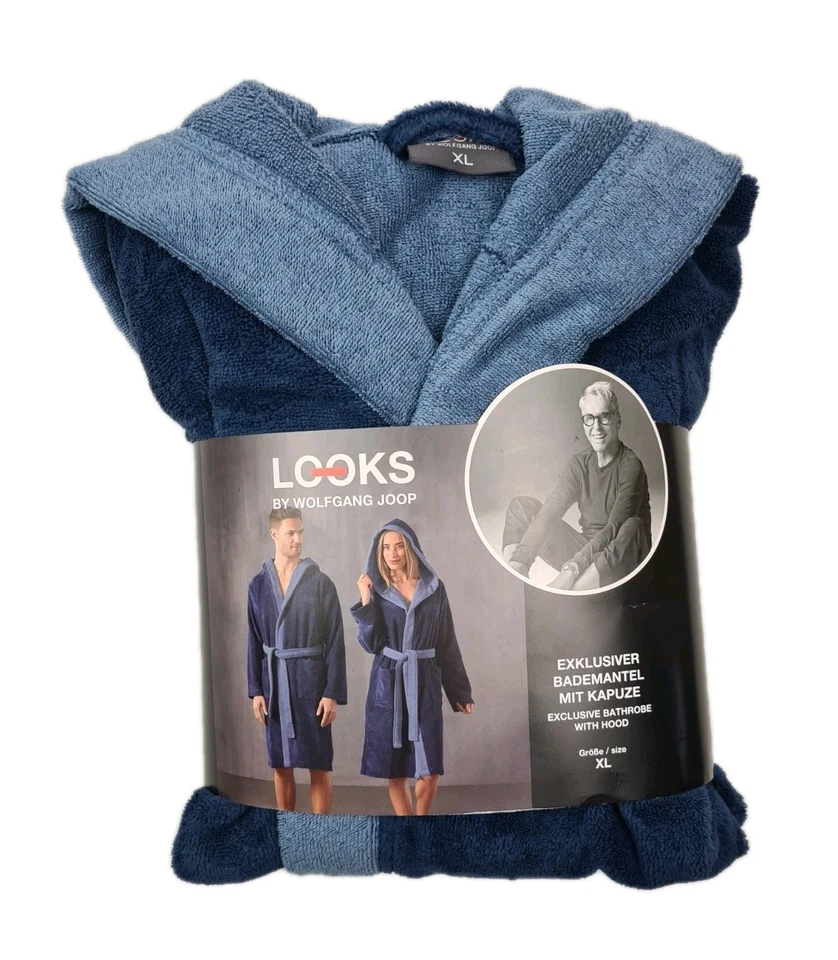 Looks by Wolfgang Joop Unisex Bademantel Morgenmantel  Saunamantel Größen S - XL - Bild 2 von 4