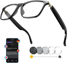 AI Smart Glasses: 164-Language Translation & Bluetooth Audio | Photochromic lens