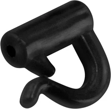 Dr.Fish 100 Pack Quick Change Spinner Clevis Plastic Small, Black/100 