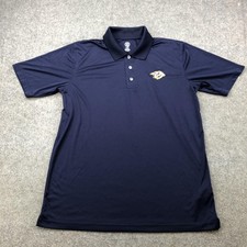 Nashville Predators Polo Shirt Mens Large Navy Blue NHL Hockey Short Sleeve