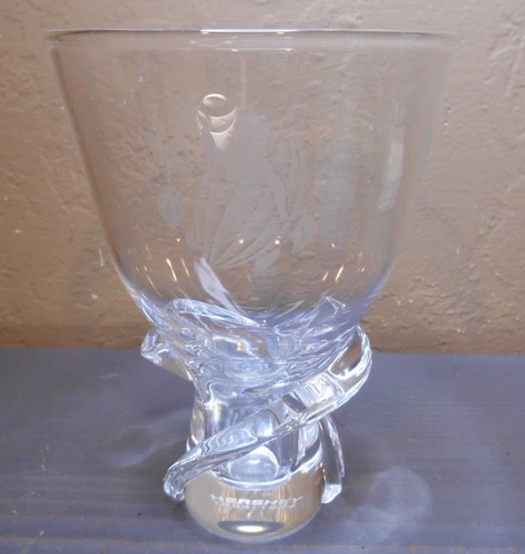 Steuben Art Glass Vase Hershey PA 100th Anniversary Cocoa Bean Baby 1994
