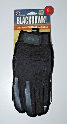 Blackhawk CRG2 Cut Resistant Search Gloves, Black, Large, Model 8152LGBK