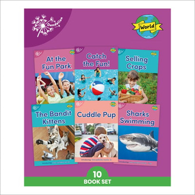 Phonic Books Dandelion World Stages 16-20 ('Tch' and 'Ve', Two-Syllable Words,
