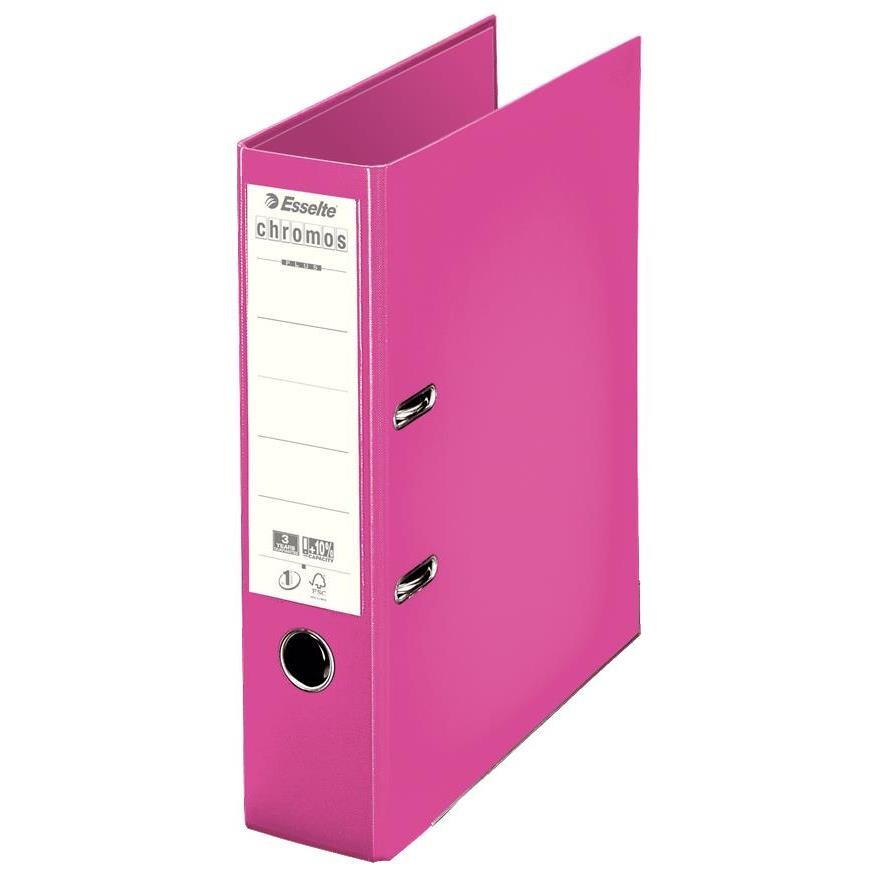 Esselte Classeur de Bureau Robuste Fuchsia Contre le Désordre