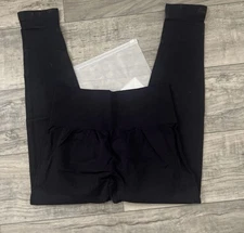 Halara Butt Lift Leggings Womens Med Black 7/8 Length High Waist Tummy Control