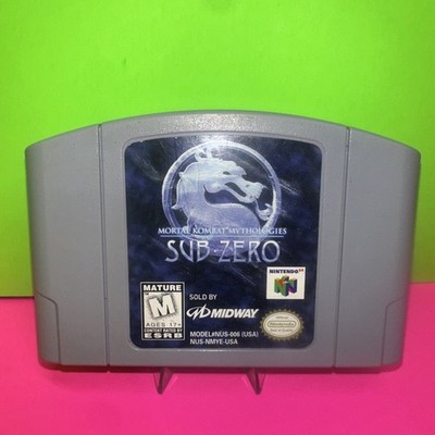 Mortal Kombat Mythologies: Sub-Zero (Nintendo 64, N64, 1997) Authentic - Tested