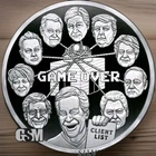 1 oz  Silver Proof Epstein Client List - Silver Shield 2023 Lock Them Up