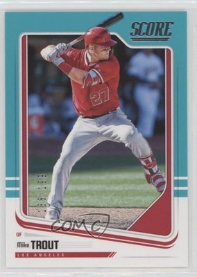 2018 Panini Chronicles Score Teal 138/199 Mike Trout #1 v1x