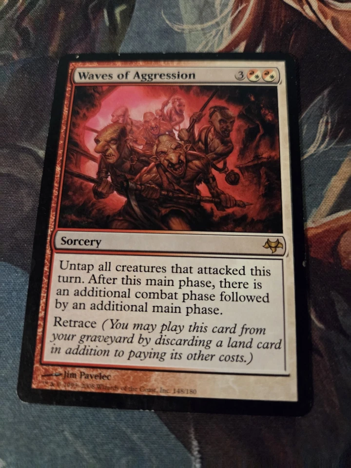 Waves of Aggression Eventide - Sorcery Rare - Magic the Gathering MTG Card 2008 - Image 2 of 3