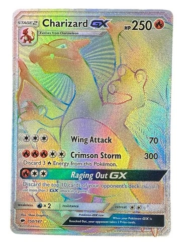 Charizard GX (Secret) 150/147 Sm-Burning Shadows Holo