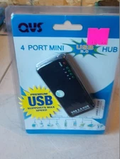 NEW QVS UH2-104 4-Port Mini USB Hub  *FREE SHIPPING*