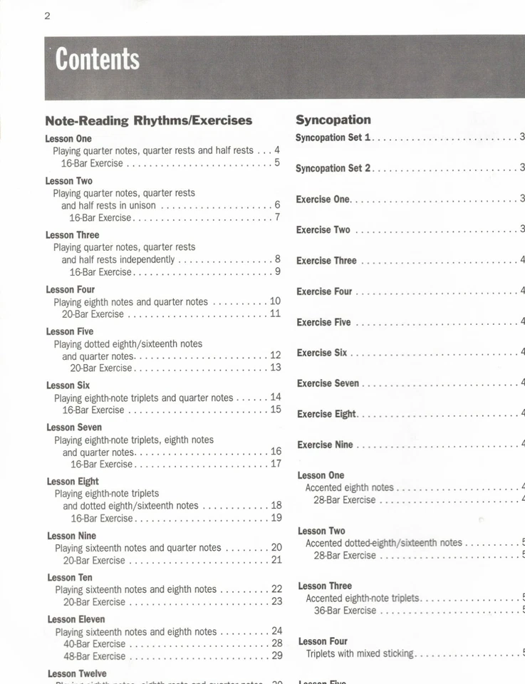 Progressive Steps To Syncopation For The Modern Drummer Chords Sheet Music Book - Image 2 of 4