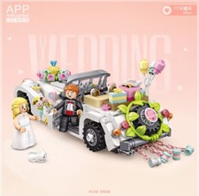 LOZ MINI 1119 Wedding Marriage Car Bridesmaid Bridegroom Groom Building Block