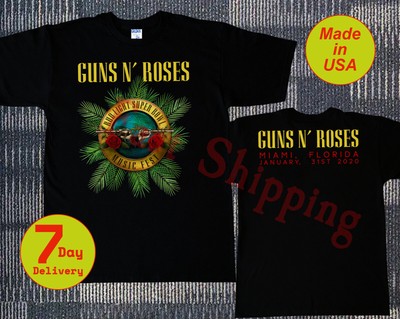 Guns N Roses Camiseta Tour Concierto Miami Fl 2020 De Enero 31
