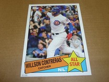 2020 Topps 1985 ALL STAR OVERSIZED JUMBO 5 X 7 01/49 WILLSON CONTRERAS CUBS