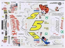 Slixx 1428 #5 Kelloggs K-Sentials 1999-Terry Labonte 1/24 waterslideNascar decal