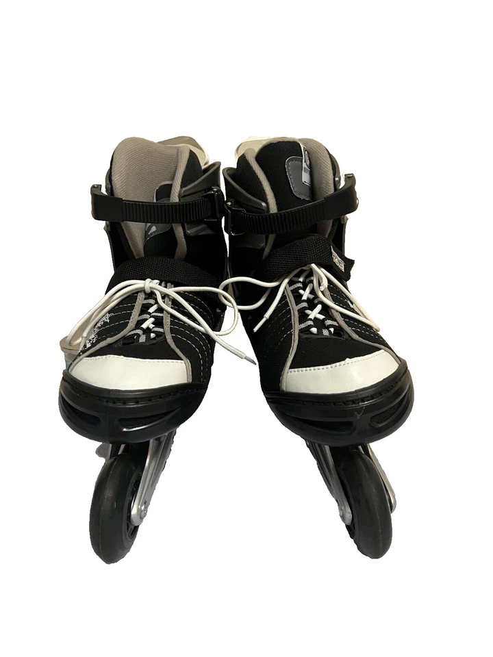 Kryptonics Vicious Inline Black White Roller Skates Rollerblades adult 10-11 - Image 3 of 4