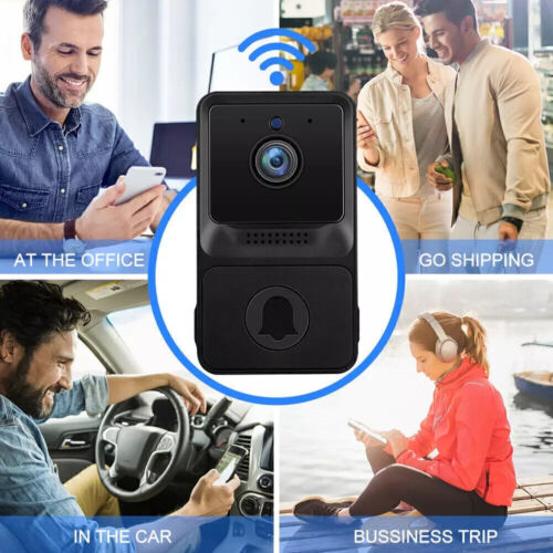 Smart Wireless Video Doorbell Phone Security Camera WiFi Door Bell Ring Intercom - Picture 2 of 13