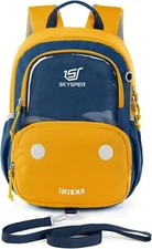 SKYSPER Small Toddler Backpack with Safety Anti-lost Leash Kids Travel Daypack