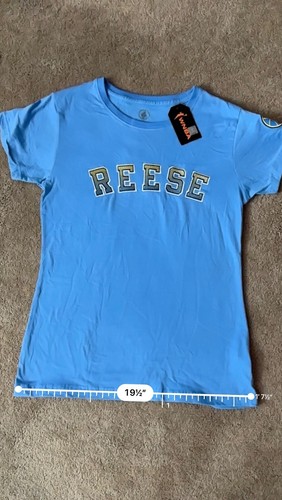 WNBA Basketball Angel Reese Size Medium Chicago Sky #5 Blue T-Shirt Women’s - Picture 6 of 13