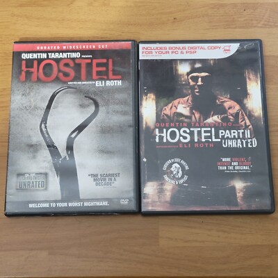 Hostel 1 and 2  DVD Widescreen Unrated Cuts --    Horror Thriller Terror 