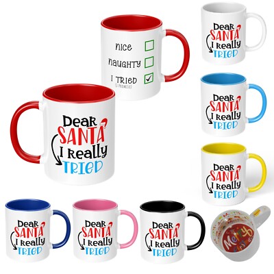 Weihnachtsgeschenk Wichtelstrumpf Damen Männer Mädchen Jungen Ihn Her Ich habe versucht Tasse