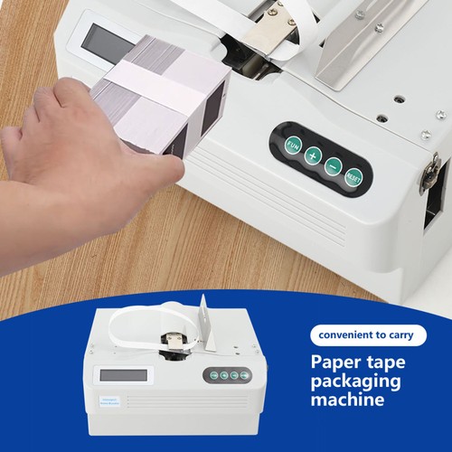 Automatic Small Banknote Binding Machine Strapping Bundling Money Packer 110V US - Picture 2 of 12