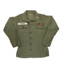 U.S. Korean War M1947 Army OG Cotton Field Shirt Size Medium Date Unknown