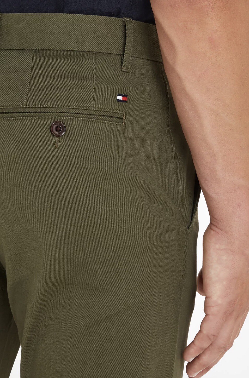 Tommy Hilfiger 1985 Denton Flex Pima Chino  Army Green Size W34 L30 RRP£125 image 10
