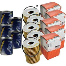 5x Original MAHLE / KNECHT Ölfilter OX 380D + 5x SCT Motor Flush Motorspülung
