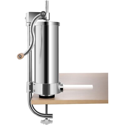 Wurstfüller Wurstmaschine Edelstahl Aluminium 3 6 L Füllrohre handkurbel