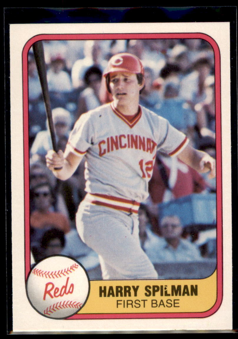 1981 Fleer  Harry Spilman  #209 Cincinnati Reds