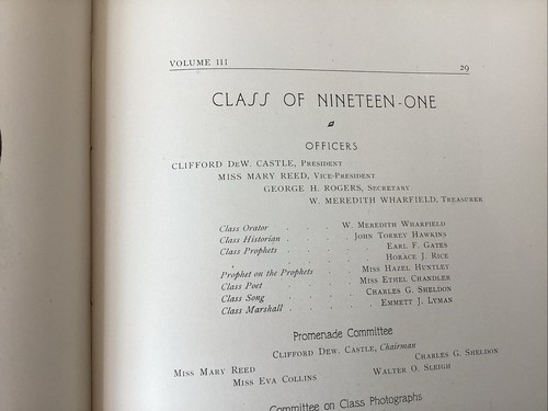Rare 1901 Charles Gates Sheldon Springfield MA HS Yearbook Artwork Excellent - Picture 4 of 12
